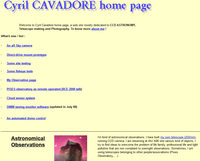 Lien vers le site de Cyril Cavadore