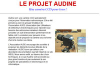 Le lien vers le site du projet Audine