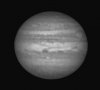 Jupiter le 10/04/05 à 23h37 TU au C8 + barlow 3X + tirage