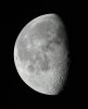 La Lune le 21/07/11 à 00h00 TU avec la TOA 130 + extender 1,6x & EOS 1000D 